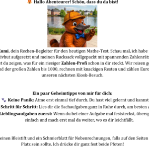 Mathe 4 - Kumi - Test 1