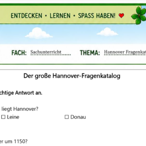 Sachkunde 4 - Hannover Fragenkatalog